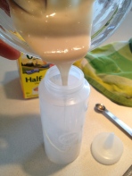 Going to use a squeeze-bottle to apply the icing