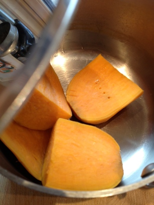 Steamed sweet potato